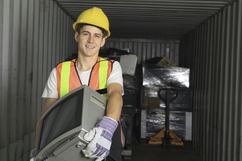 Office clearance process with sorting and categorizing items